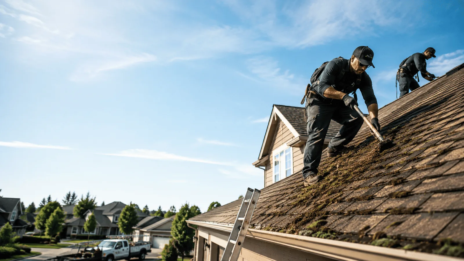 Roof Moss Removal in Bally, PA near me